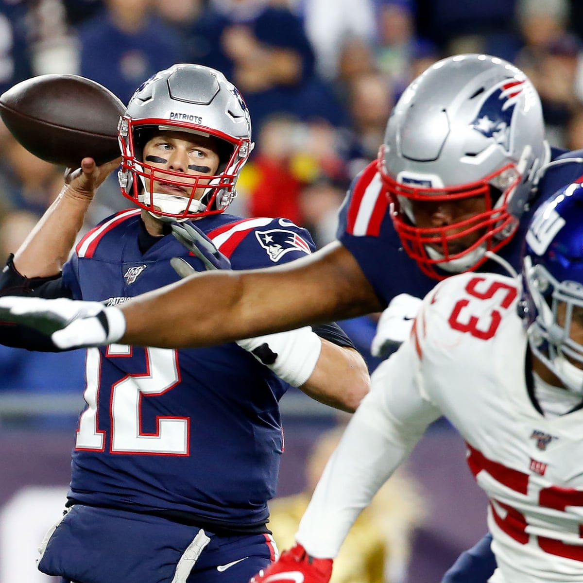 New England Patriots Dominant Defense Tames Giants To Stay Unbeaten Sport The Guardian