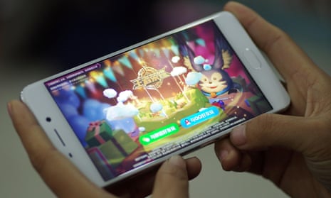 The mobile game Honor of Kings, Tencent’s most profitable game.