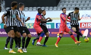Federico Fernandez of Newcastle United scores an own goal.