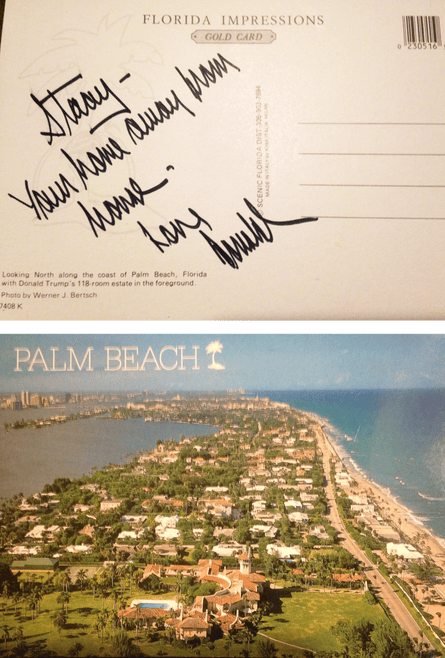 two sides of a post card