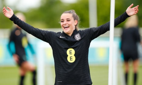 Ella Toone during an England training session at St George's Park during their buildup to Euro 2022.