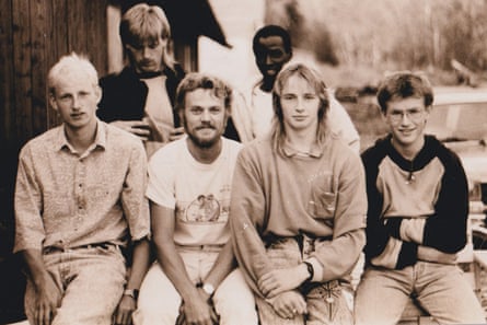 Donald Tusk (second from left) in Norway in 1988.