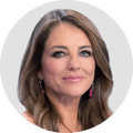 Elizabeth Hurley. Circular panelist byline.