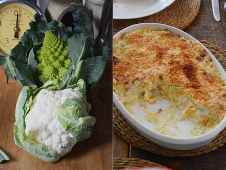Rachel Roddy’s sformato di cavolfiore e patate (cauliflower and potato bake).