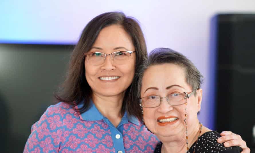 ‘I cried listening to every song’ ... Phuong Tâm (right) with her daughter Hannah Hà.