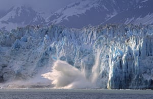 The Calving Hubbard Glacier near Yakutak.