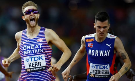 Britain’s Kerr stuns Ingebrigtsen to win world championship 1500m gold ...