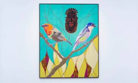 ‘I like pushing boundaries’: Yinka Shonibare on his landmark art show in Madagascar An artwork from Shonibare’s African Bird Magic series