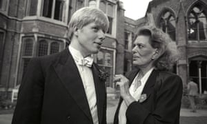 Boris Johnson with the Greek actor and politician Melina Mercouri in 1986 after he invited her to debate the Elgin marbles.