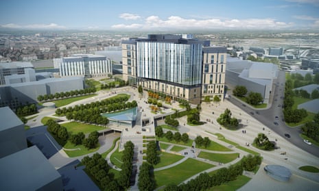The design for the new Royal Liverpool University Hospital features a landscaped 'health campus'.