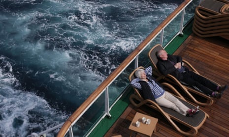 elderly couple on cruise