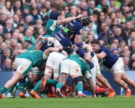 Ireland and France lock horns in Dublin last season
