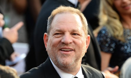 Harvey Weinstein arrives at the 2016 Oscars