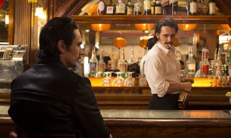 ‘James Franco headlines the series as a pair of mustachioed twin brothers, contrasting portraits of battered moralism and oily self-interest’ ... The Deuce.