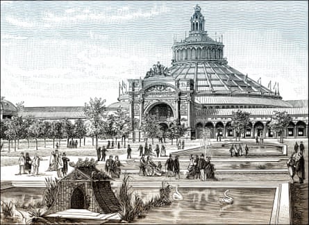 La Rotonda eretta per l'Esposizione Mondiale di Vienna del 1873.