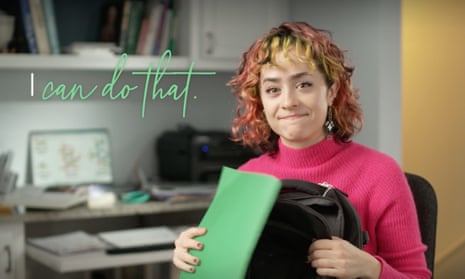 ‘I can do that’: a screen grab from the Flex’s TV ad.