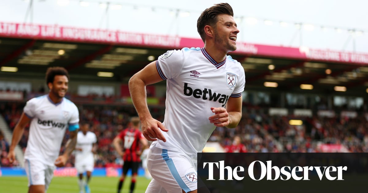 Aaron Cresswell’s strike salvages draw for West Ham at Bournemouth