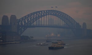 Không có bộ lọc: khói mù từ đám cháy chăn Sydney.