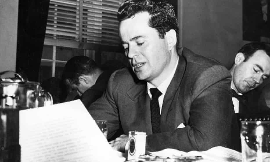 Larry Parks testifying before the House Un-American Activities Committee in Washington in the early 1950s. 