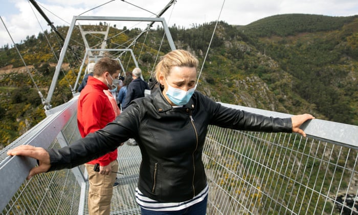 World's longest pedestrian suspension bridge' opens in Portugal | Portugal | The Guardian