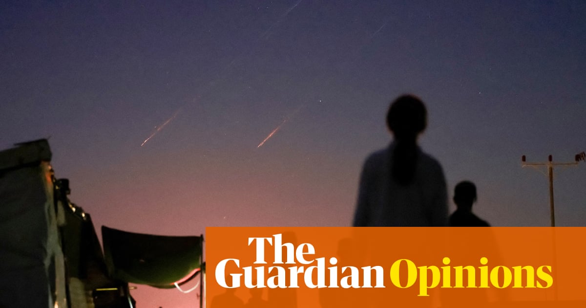 In Gaza we watched Iranian missiles go by, heading for Israel. That war is over it seems ours will never end | Hassan Abo Qamar