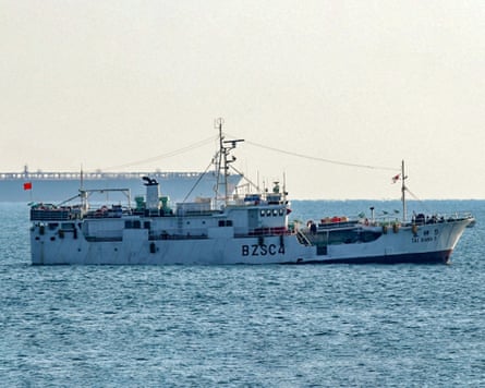 A large fishing boat