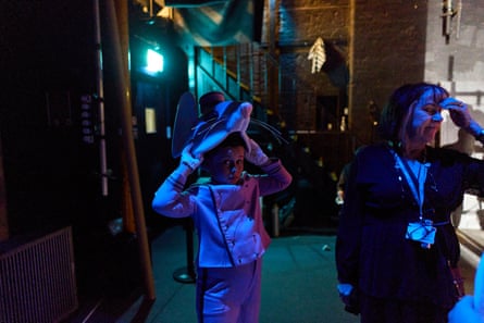 Behind the scenes during a rehearsal of Rossini’s Cinderella (La Cenerentola). A new production by English National Opera at the Coliseum, London