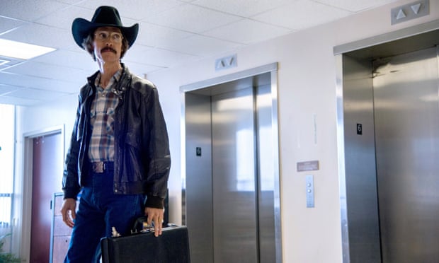 Matthew McConaughey as Ron Woodroof in Dallas Buyers Club.