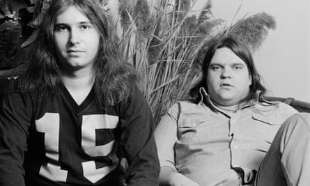 Meat Loaf, right, with the songwriter Jim Steinman in 1978, the year they released their multimillion-selling album Bat Out of Hell.