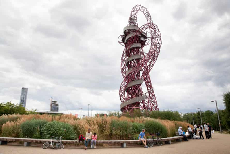Anish Kapoor’s sculpture The Orbit in the Olympic Park, east London.