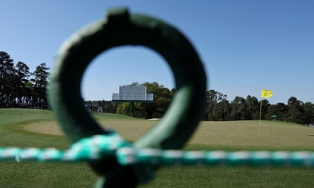 View of the 18th green at Augusta