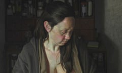 Benjamin Sullivan’s painting of his wife and child, Breech!, which won the 2017 BP Portrait Award