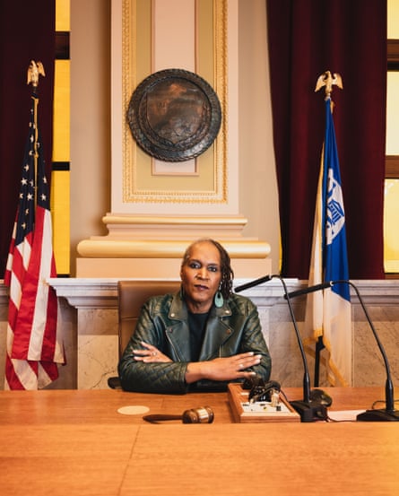 Andrea Jenkins in her city council office in Minneapolis.