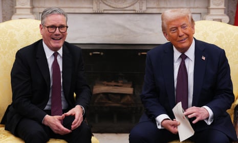 Donald Trump and Keir Starmer meeting