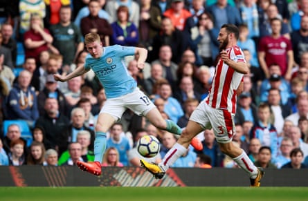 De Bruyne sets up a goal for Gabriel Jesus in the same game, in which he also earned two assists