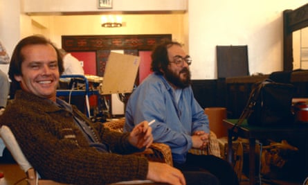 Kubrick and Jack Nicholson on the set of The Shining.