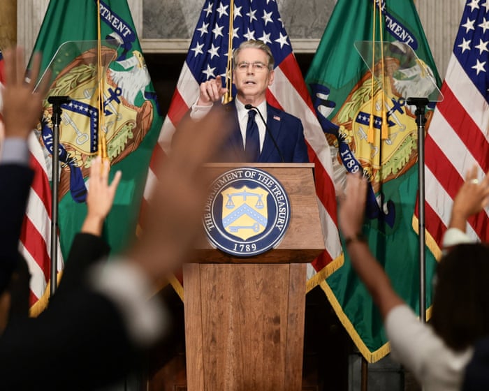 US treasury secretary announces ‘onslaught’ of sanctions to isolate Iran from world economy – live