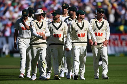 Steve Smith leads Australia from the MCG after their four-wicket defeat to England in the fourth Ashes Test