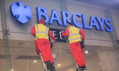 Greenpeace activists protest against Barclays in central London in December over its funding of tar sands pipelines in Canada