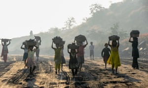 Coal mining in India.