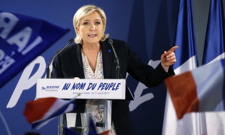 Marine Le Pen holds a campaign rally in Arcis-sur-Aube earlier this week