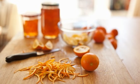 Making marmalade with Seville oranges.