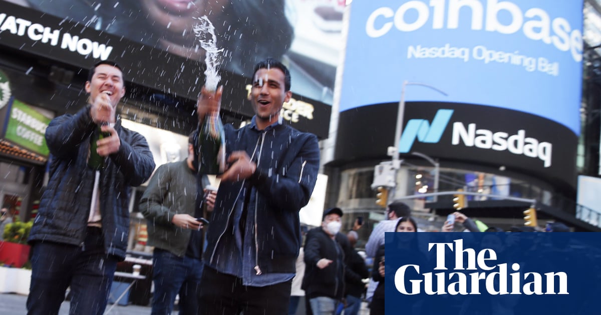 Coinbase, US’s largest cryptocurrency exchange, makes Nasdaq debut