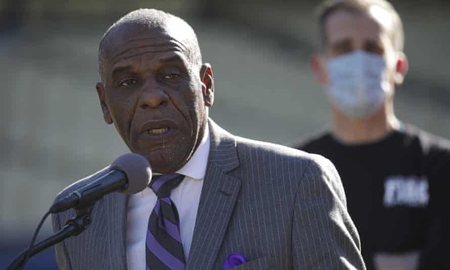 The state senator Steven Bradford, a member of the committee studying reparations.
