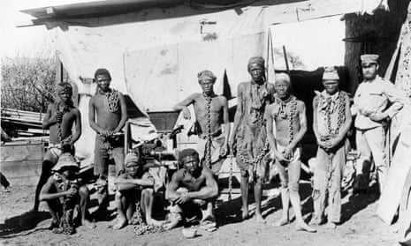 Prisoners from the Herero and Nama tribes during the 1904-1908 war against Germany.