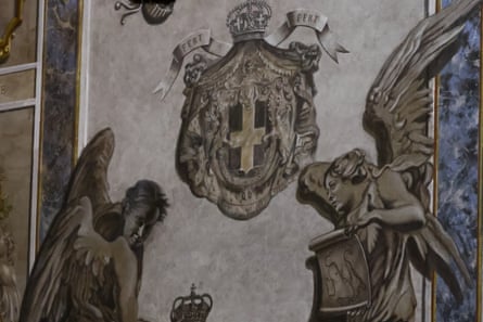 A view of the restored angel.