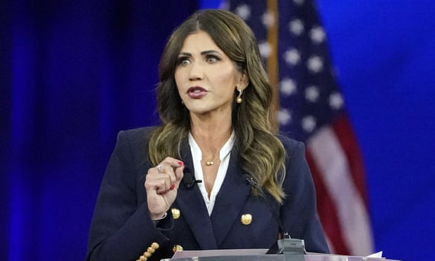 Kristi Noem speaks in Orlando, Florida, in February.