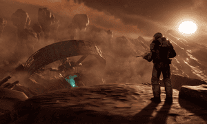 character stranded on an alien planet in Farpoint.