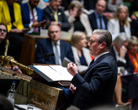Keir Starmer at the despatch box