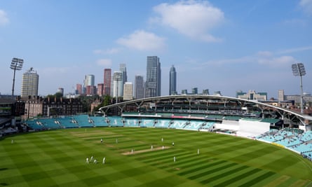 A general view of the Oval mid-match